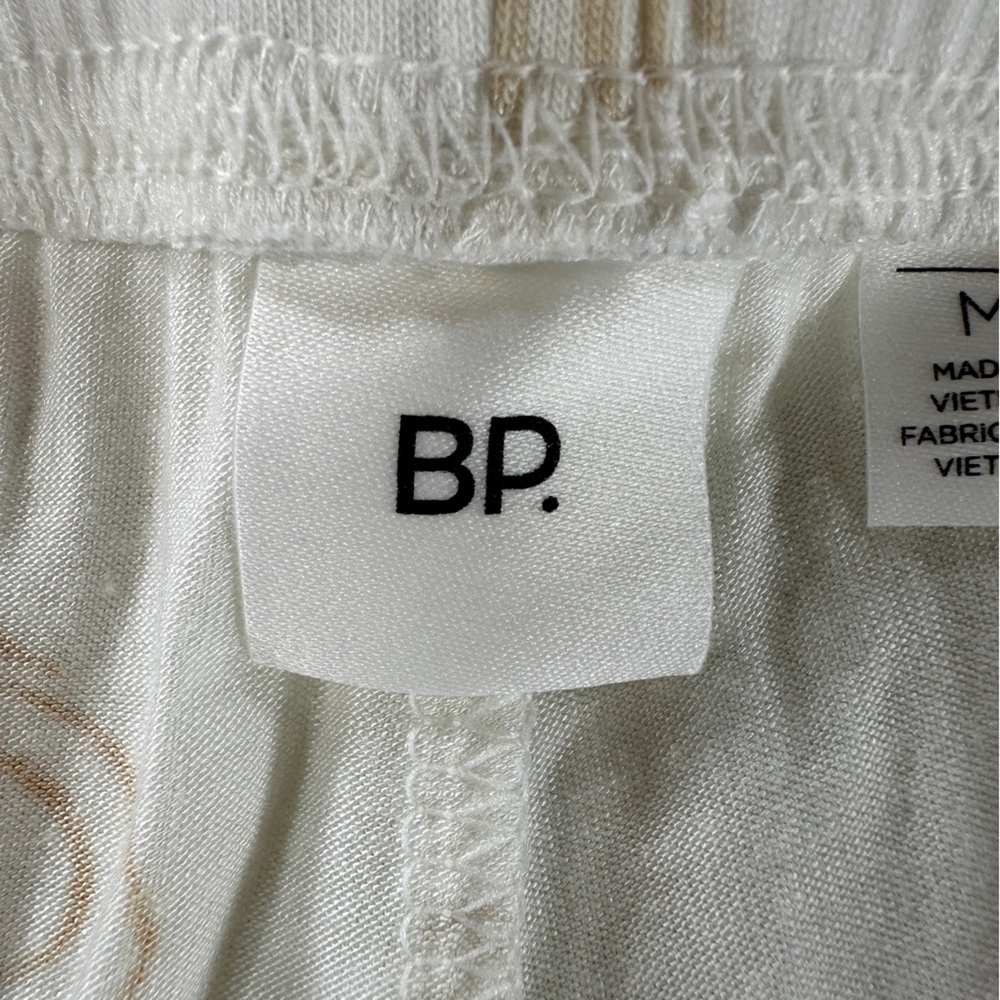 NWT BP Nordstrom Green and Yellow Tropical Leaf Print Pajama Pants Sz M - Picture 7 of 12